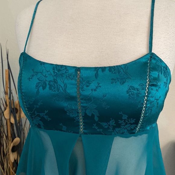 Victorias Secret Vintage Emerald Green Slip Size XS - Picture 7 of 11